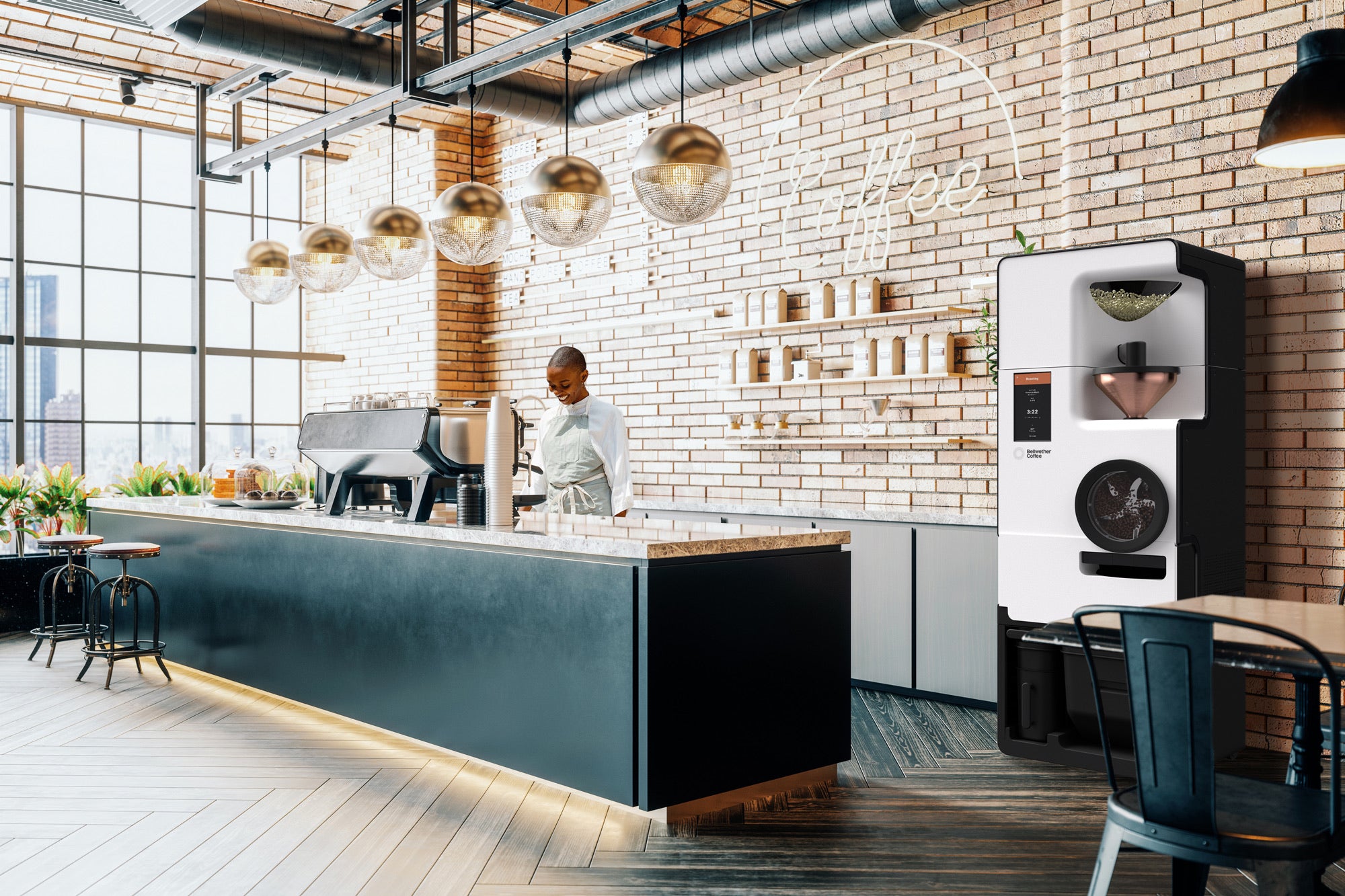 美國Bellwether 無煙電力烘豆機 SHOP ROASTER